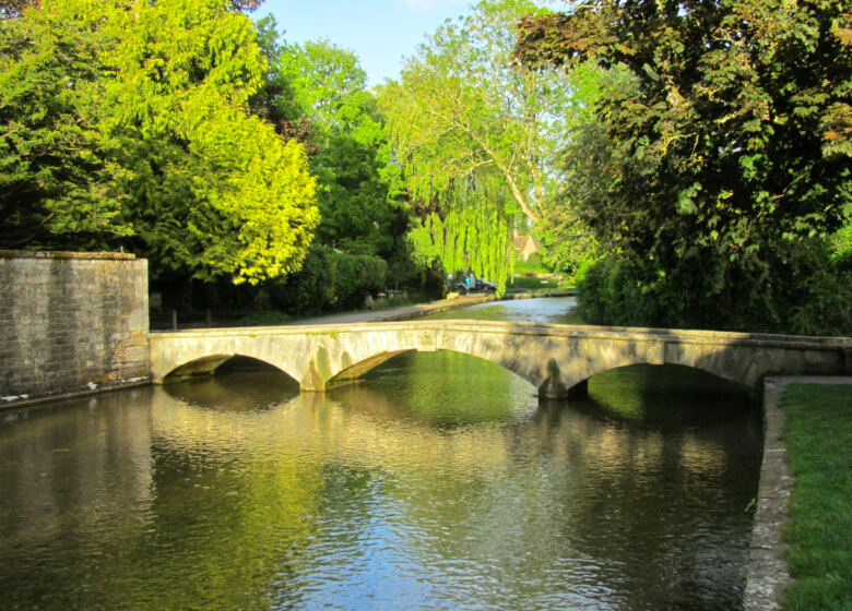 Bourton-on-the-Water Dorfbrücken über den Fluss Windrush